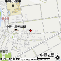 新潟県新潟市西区中野小屋875-1周辺の地図