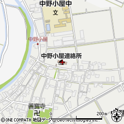 新潟市西区役所中野小屋連絡所周辺の地図