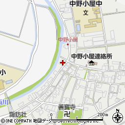 新潟県新潟市西区中野小屋58周辺の地図