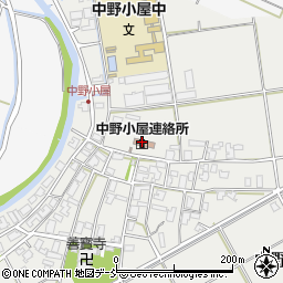 新潟市西区中野小屋連絡所周辺の地図