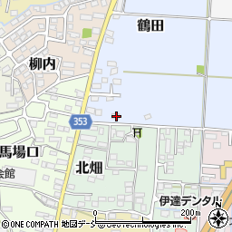 福島県伊達市鶴田11周辺の地図