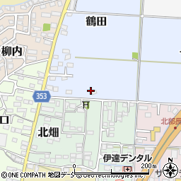 福島県伊達市鶴田15周辺の地図