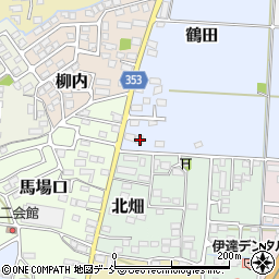 福島県伊達市鶴田1周辺の地図