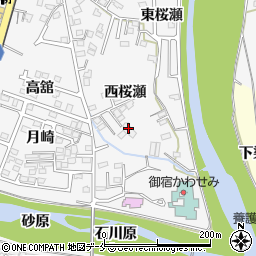 有限会社村上クリーニング店　西桜瀬工場周辺の地図