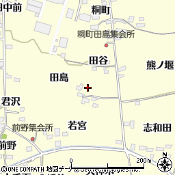 福島県福島市飯坂町湯野田島17周辺の地図