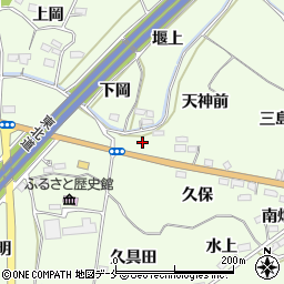 福島県福島市飯坂町東湯野姥懐周辺の地図