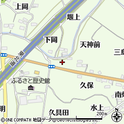 福島県福島市飯坂町東湯野（姥懐）周辺の地図