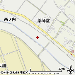 福島県伊達市伏黒（薬師堂）周辺の地図