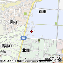 福島県伊達市鶴田4周辺の地図