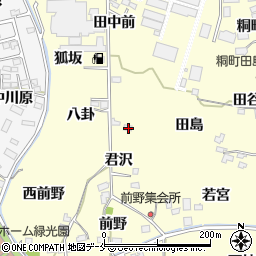福島県福島市飯坂町湯野君沢5周辺の地図