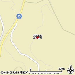 新潟県佐渡市沢崎周辺の地図