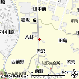 福島県福島市飯坂町湯野君沢2周辺の地図