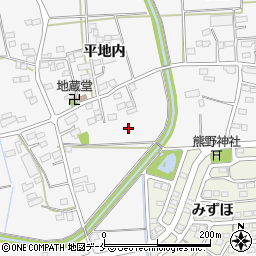 福島県伊達市保原町大泉平地内周辺の地図