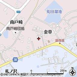 福島県相馬市原釜金草周辺の地図
