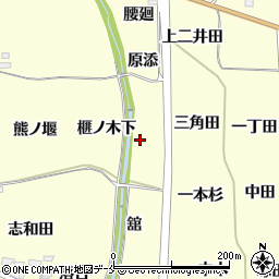 福島県福島市飯坂町湯野榧ノ木下周辺の地図
