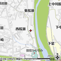福島県福島市飯坂町周辺の地図