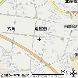 福島県伊達市伏黒（荒屋敷）周辺の地図