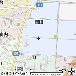福島県伊達市鶴田周辺の地図