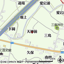 福島県福島市飯坂町東湯野天神前周辺の地図