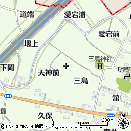 福島県福島市飯坂町東湯野周辺の地図