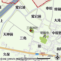 福島県福島市飯坂町東湯野新発田周辺の地図