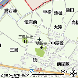 福島県福島市飯坂町東湯野水口周辺の地図