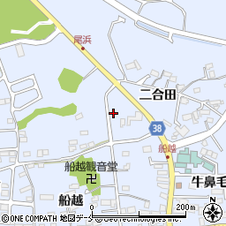 福島県相馬市尾浜二合田107-2周辺の地図