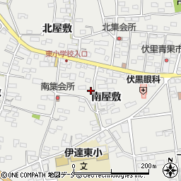 福島県伊達市伏黒周辺の地図