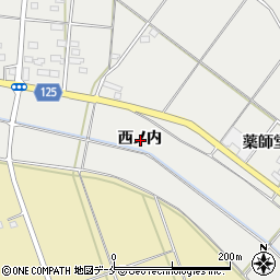 福島県伊達市伏黒西ノ内周辺の地図