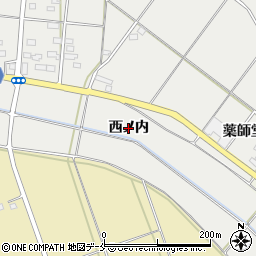 福島県伊達市伏黒（西ノ内）周辺の地図