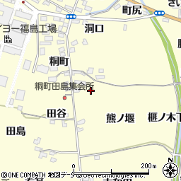福島県福島市飯坂町湯野原田周辺の地図