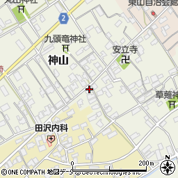 新潟県新潟市西区神山132周辺の地図