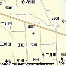 福島県福島市飯坂町湯野雷町周辺の地図