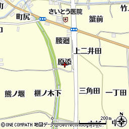 福島県福島市飯坂町湯野原添周辺の地図