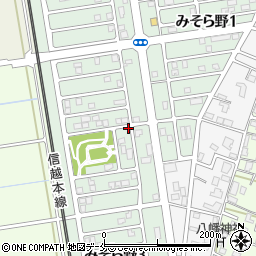 新潟県新潟市秋葉区みそら野周辺の地図
