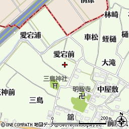 福島県福島市飯坂町東湯野愛宕前周辺の地図