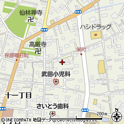 福島県伊達市保原町（栄町）周辺の地図