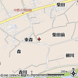 福島県福島市飯坂町中野柴田前63周辺の地図