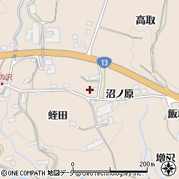 福島県福島市飯坂町中野増沢15周辺の地図