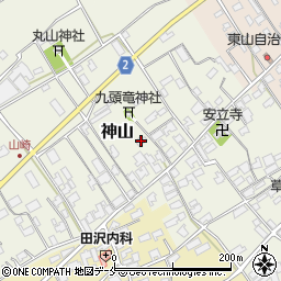 新潟県新潟市西区神山128周辺の地図