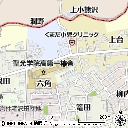 福島県伊達市高田1周辺の地図