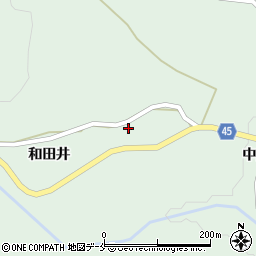 宮城県伊具郡丸森町筆甫和田井43周辺の地図