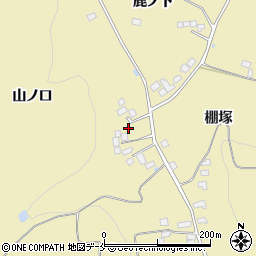 福島県伊達市梁川町大関山ノ口周辺の地図
