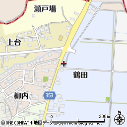 福島県伊達市鶴田74周辺の地図