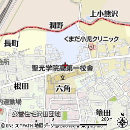 福島県伊達市高田9周辺の地図