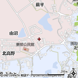 福島県相馬市原釜由沼周辺の地図