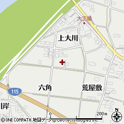 福島県伊達市伏黒上大川50周辺の地図