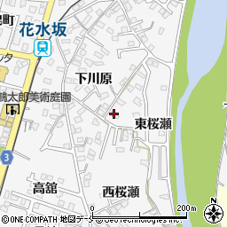 福島県福島市飯坂町東桜瀬26周辺の地図