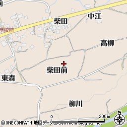 福島県福島市飯坂町中野柴田前周辺の地図