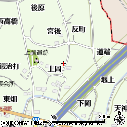 福島県福島市飯坂町東湯野上岡20周辺の地図